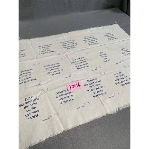 Easy As Pie Designs 2004 Quilting Fabric Panel with Inspirational Quotes - Picture 7 of 7